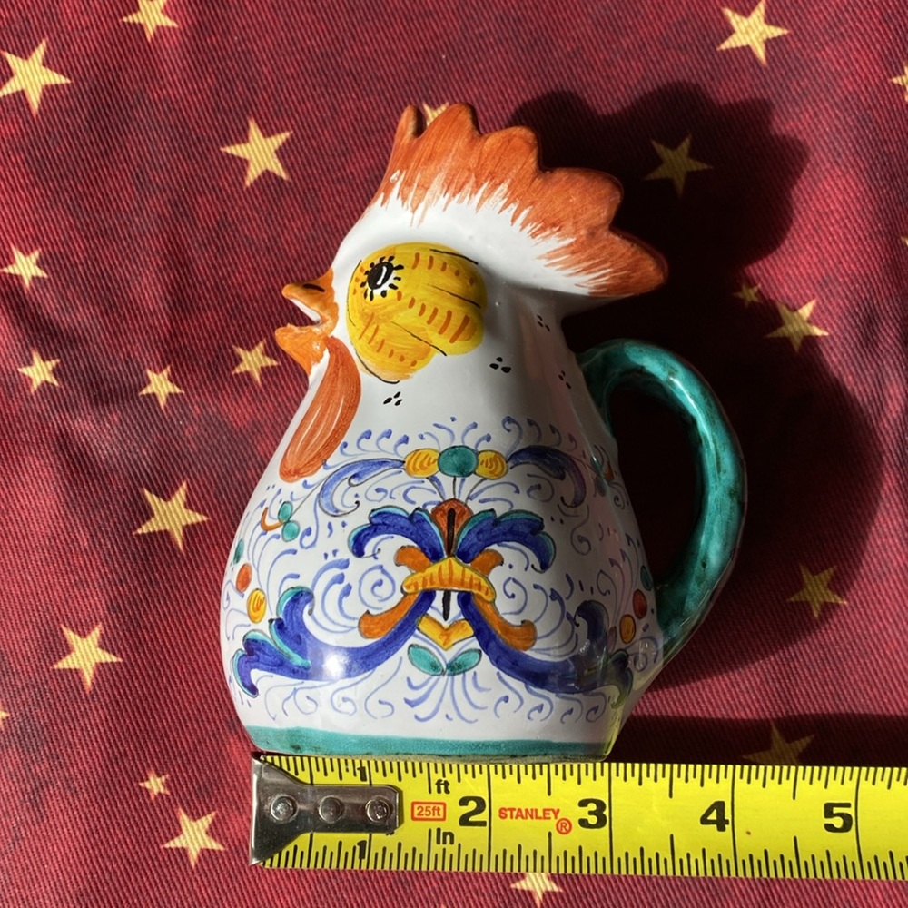 Cama Deruta Italy Vintage handmade tiny pitcher / vase - Picture 10 of 15